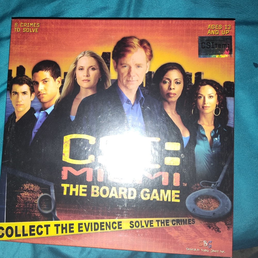 CSI Miami Board Game 13 And Up New